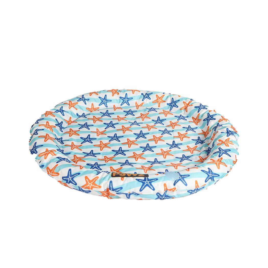 Large Pet Cooling Gel Mat with Bolster for Cats and Dogs - PVC - Rivercity House & Home Co. (ABN 18 642 972 209) - Affordable Modern Furniture Australia