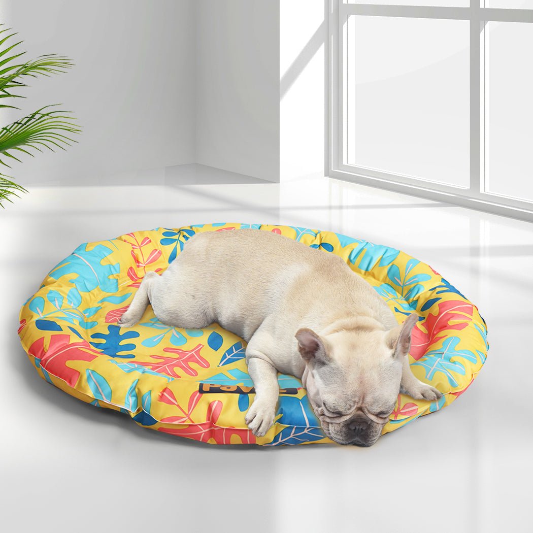 Large Pet Cooling Gel Mat with Bolster for Cats and Dogs - PVC - Rivercity House & Home Co. (ABN 18 642 972 209) - Affordable Modern Furniture Australia