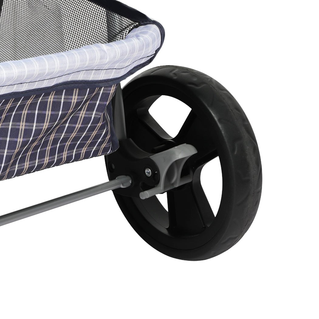 Large Pet Stroller Dog and Cat Carrier - Plaid - Rivercity House & Home Co. (ABN 18 642 972 209) - Affordable Modern Furniture Australia