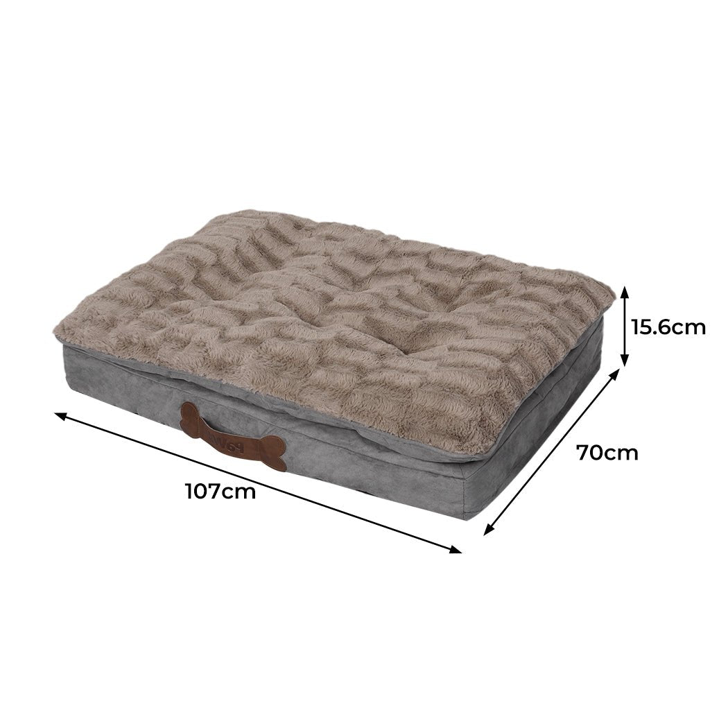 Large Removable Dog Calming Bed - Khaki - Rivercity House & Home Co. (ABN 18 642 972 209) - Affordable Modern Furniture Australia