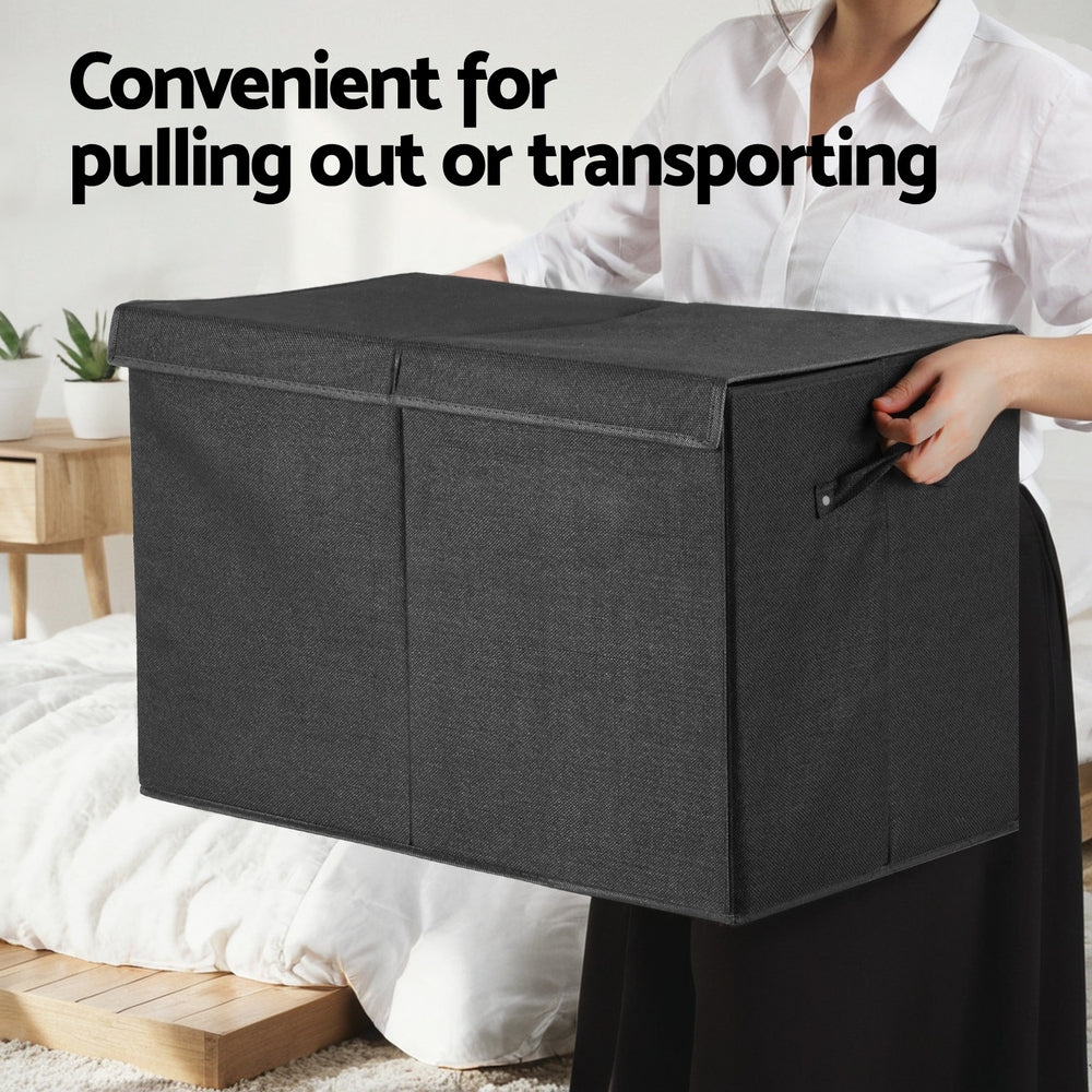 Large Toy Box Chest Storage with Flip - Top Lid Foldable Organizer Bins - Home & Garden > Storage - Rivercity House & Home Co. (ABN 18 642 972 209) - Affordable Modern Furniture Australia
