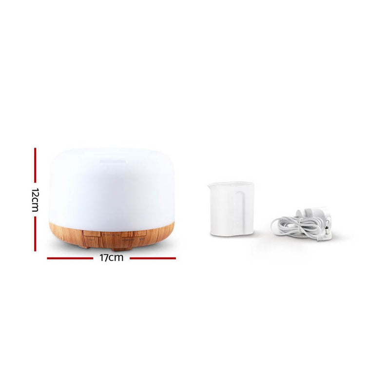 LED Aromatherapy Aroma Diffuser (500ml) - Rivercity House & Home Co. (ABN 18 642 972 209) - Affordable Modern Furniture Australia