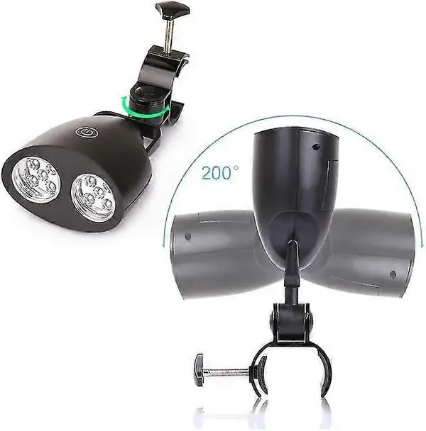 LED BBQ Grill Light with Touch Control and 360° Adjustable Clamp - Black - Home & Garden > BBQ > BBQs & Accessories - Rivercity House & Home Co. (ABN 18 642 972 209) - Affordable Modern Furniture Australia