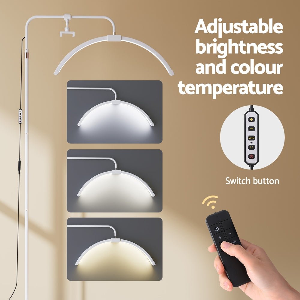 LED Beauty Light Half Moon Lamp Makeup Tattoo Eyelash Extensions Salon - Health & Beauty > Makeup Mirrors - Rivercity House & Home Co. (ABN 18 642 972 209) - Affordable Modern Furniture Australia
