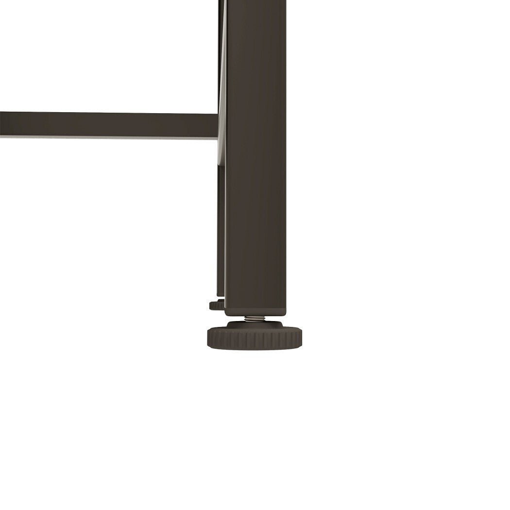 LED Bedside Table with 2 Drawers, USB Ports & Power Outlets - Rustic Brown - Rivercity House & Home Co. (ABN 18 642 972 209) - Affordable Modern Furniture Australia