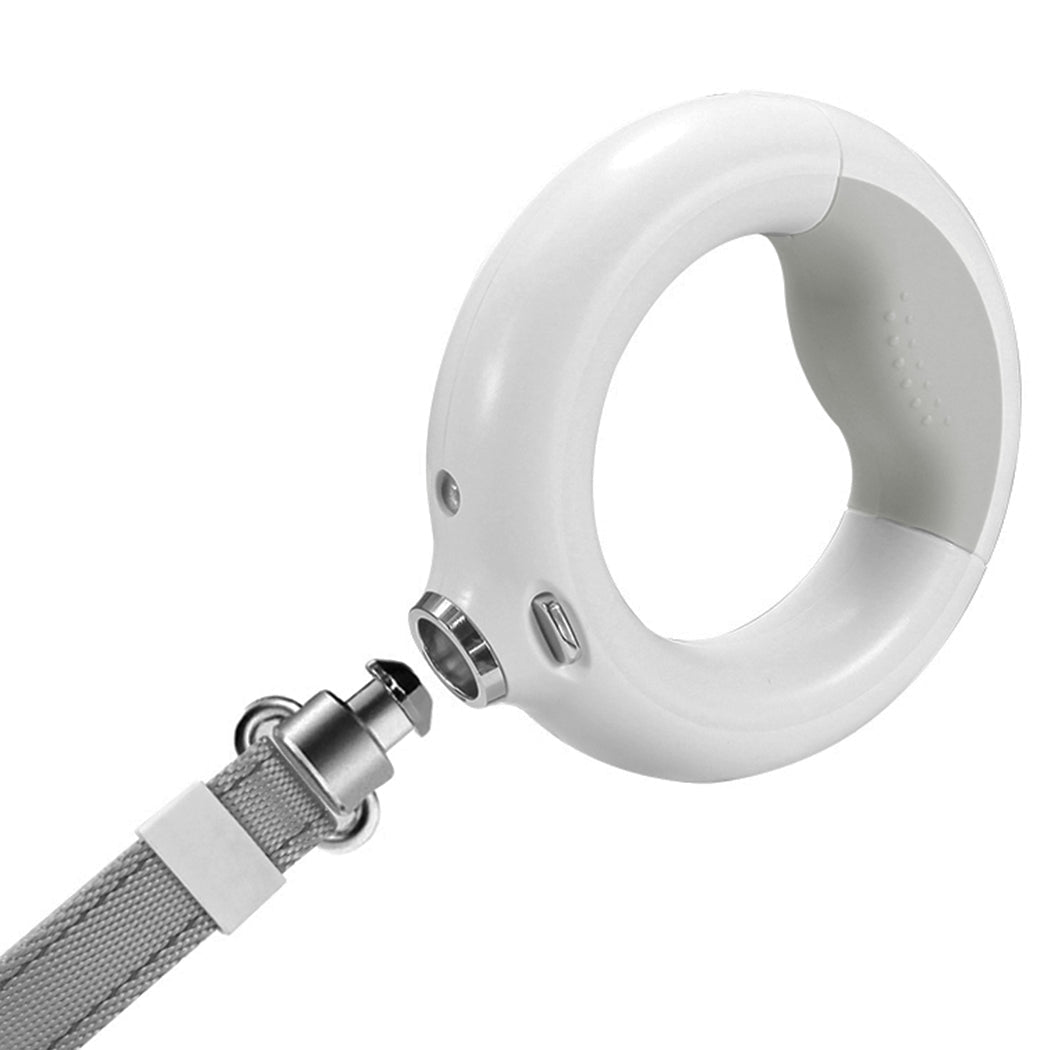 LED Dog Leash with Poop Bag Dispenser and USB Rechargeable Light - White - Rivercity House & Home Co. (ABN 18 642 972 209) - Affordable Modern Furniture Australia