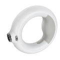 LED Dog Leash with Poop Bag Dispenser and USB Rechargeable Light - White