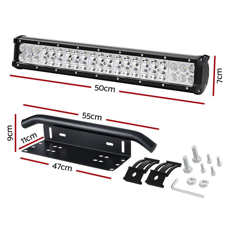 LED Driving Light 20 Inch Flood Spot Light Bar Driving Lamp Offroad Truck - Auto Accessories > Lights - Rivercity House & Home Co. (ABN 18 642 972 209) - Affordable Modern Furniture Australia