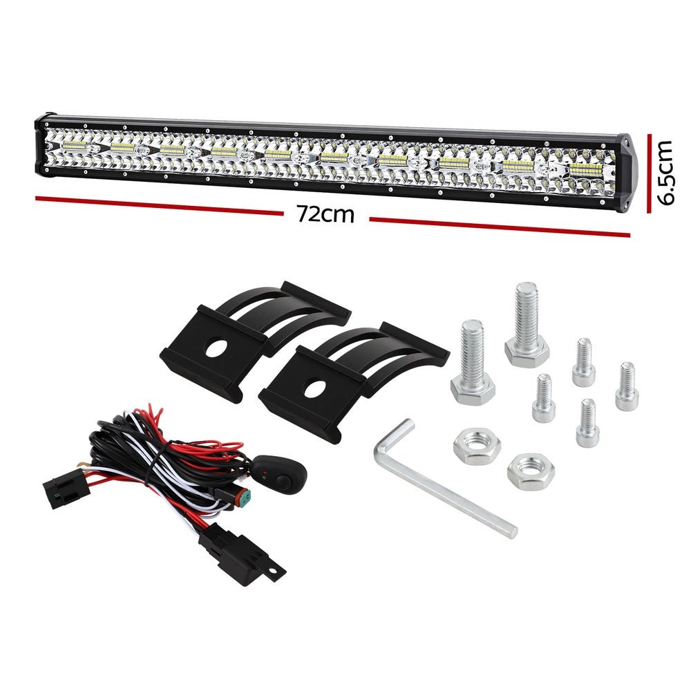 LED Driving Light 28 Inch Flood Spot Light Bar Driving Lamp Offroad Truck - Auto Accessories > Lights - Rivercity House & Home Co. (ABN 18 642 972 209) - Affordable Modern Furniture Australia