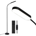 LED Floor Lamp with Remote Control, Adjustable Color Temperature & Brightness - Black