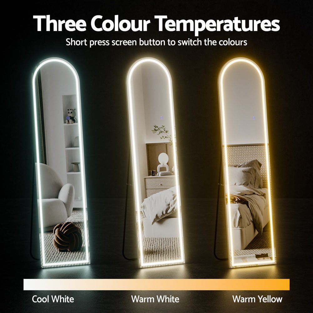 LED Full Length Mirror Floor Dressing Mirror 160cm - Home & Garden > Decor > Mirrors - Rivercity House & Home Co. (ABN 18 642 972 209) - Affordable Modern Furniture Australia