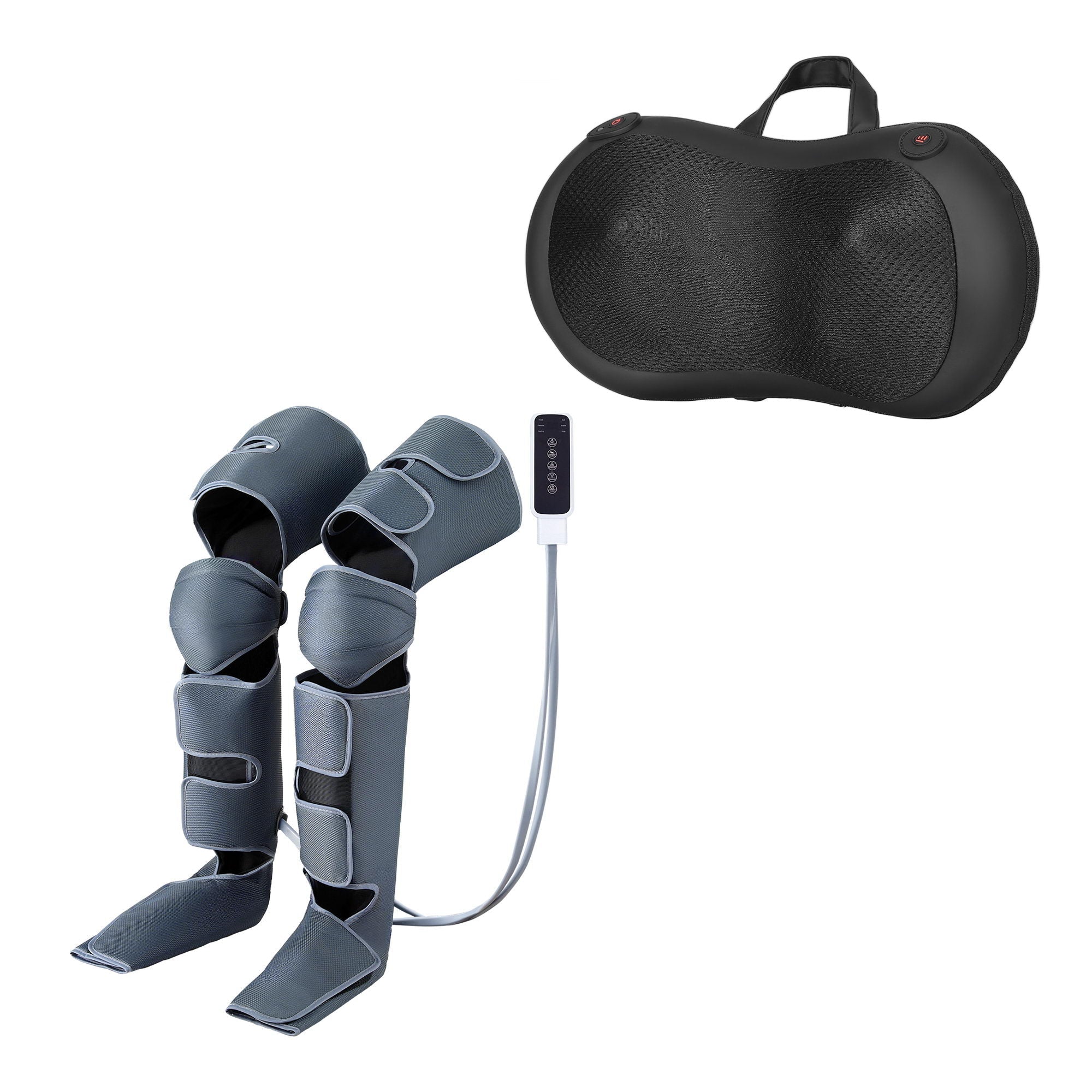 Leg Foot Massager Air Compression With Back Neck Massager Heat - Health & Beauty > Massage & Relaxation > Massagers - Rivercity House & Home Co. (ABN 18 642 972 209) - Affordable Modern Furniture Australia