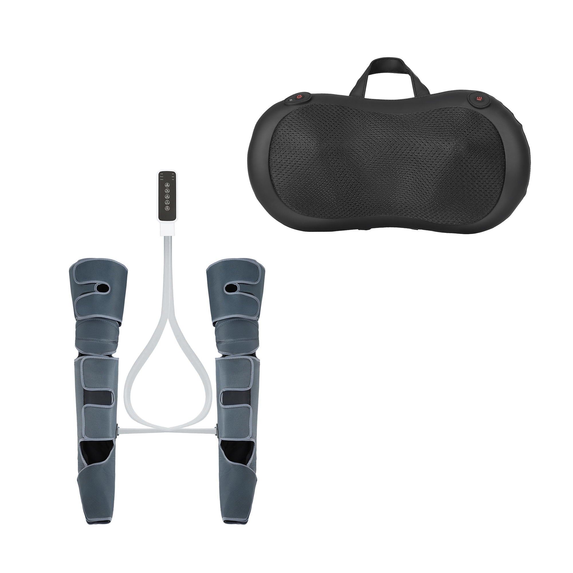 Leg Foot Massager Air Compression With Back Neck Massager Heat - Health & Beauty > Massage & Relaxation > Massagers - Rivercity House & Home Co. (ABN 18 642 972 209) - Affordable Modern Furniture Australia