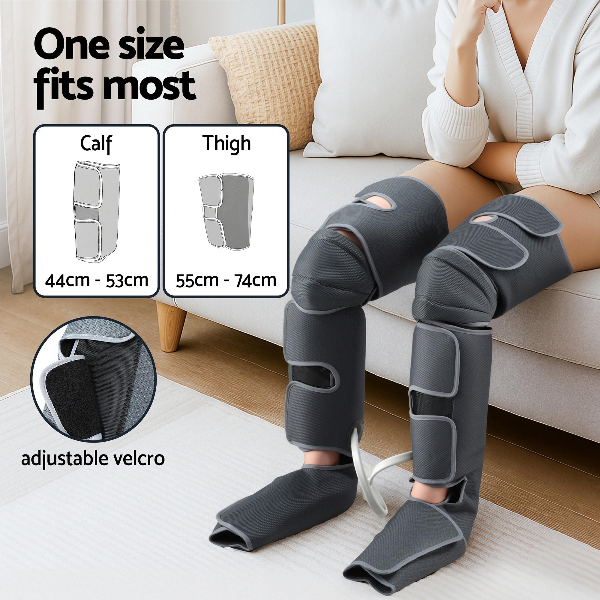 Leg Foot Massager Air Compression With Back Neck Massager Heat - Health & Beauty > Massage & Relaxation > Massagers - Rivercity House & Home Co. (ABN 18 642 972 209) - Affordable Modern Furniture Australia