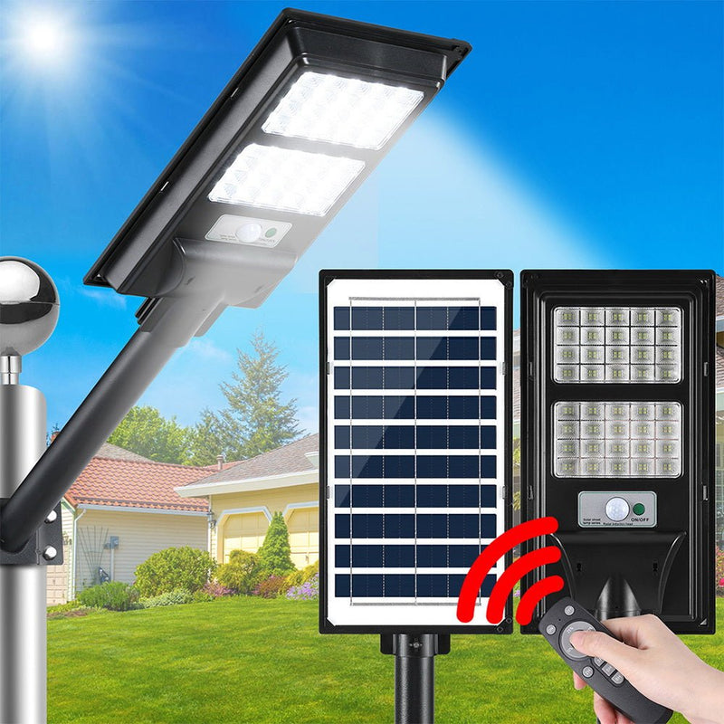 Leier 160 LED Solar Street Light Flood Motion Sensor Remote - Home & Garden > Garden Lights - Rivercity House & Home Co. (ABN 18 642 972 209) - Affordable Modern Furniture Australia