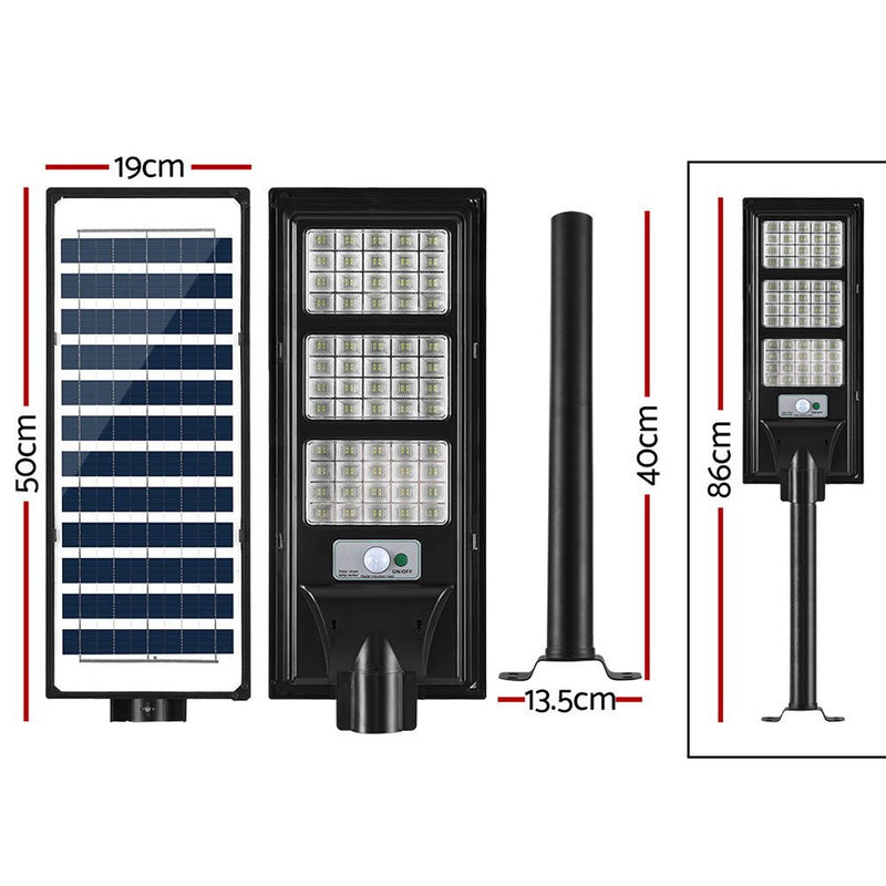 Leier 240 LED Solar Street Light Flood Motion Sensor Remote - Home & Garden > Garden Lights - Rivercity House & Home Co. (ABN 18 642 972 209) - Affordable Modern Furniture Australia
