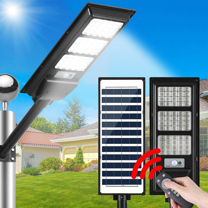 Leier 240 LED Solar Street Light Flood Motion Sensor Remote - Home & Garden > Garden Lights - Rivercity House & Home Co. (ABN 18 642 972 209) - Affordable Modern Furniture Australia