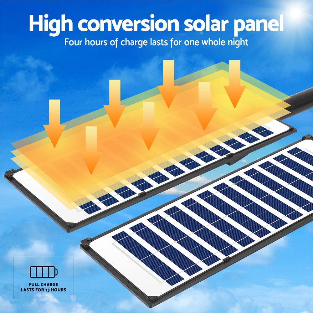 Leier 240 LED Solar Street Light Flood Motion Sensor Remote - Home & Garden > Garden Lights - Rivercity House & Home Co. (ABN 18 642 972 209) - Affordable Modern Furniture Australia