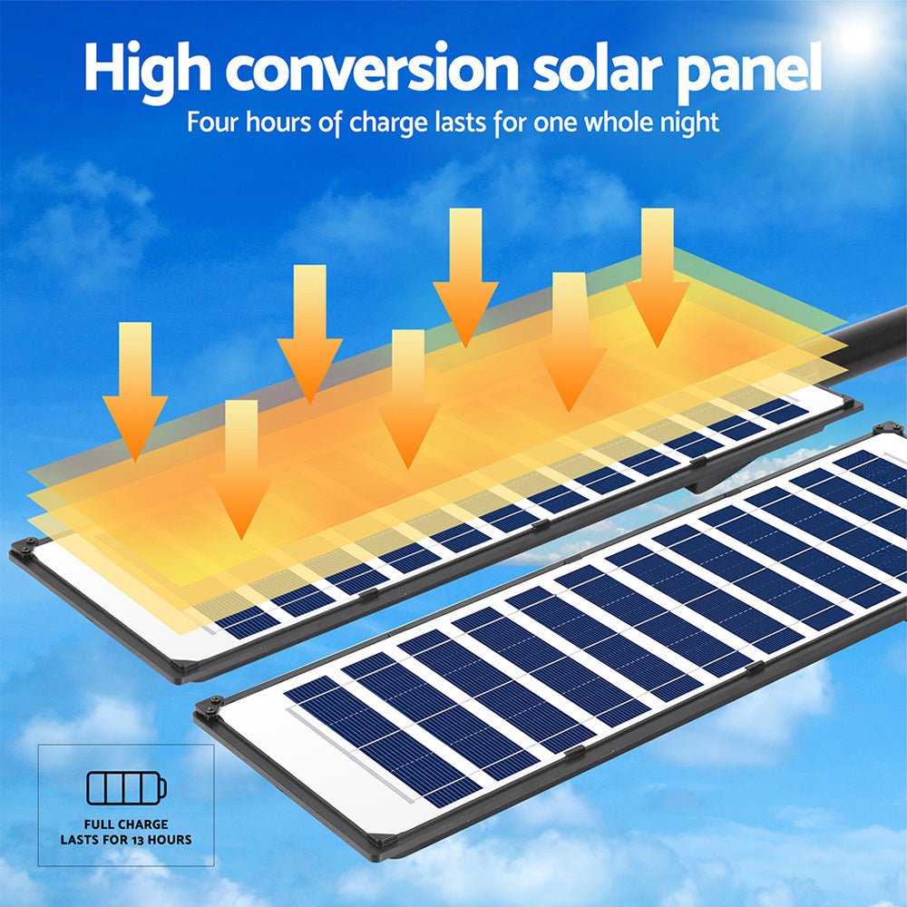 Leier 320 LED Solar Street Light Flood Motion Sensor Remote - Home & Garden > Garden Lights - Rivercity House & Home Co. (ABN 18 642 972 209) - Affordable Modern Furniture Australia