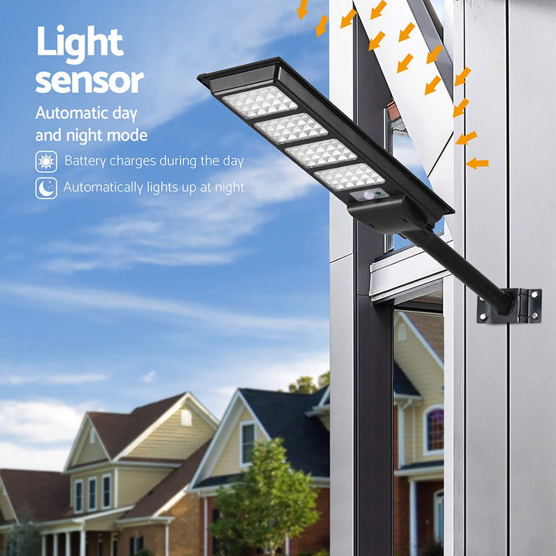 Leier 320 LED Solar Street Light Flood Motion Sensor Remote - Home & Garden > Garden Lights - Rivercity House & Home Co. (ABN 18 642 972 209) - Affordable Modern Furniture Australia