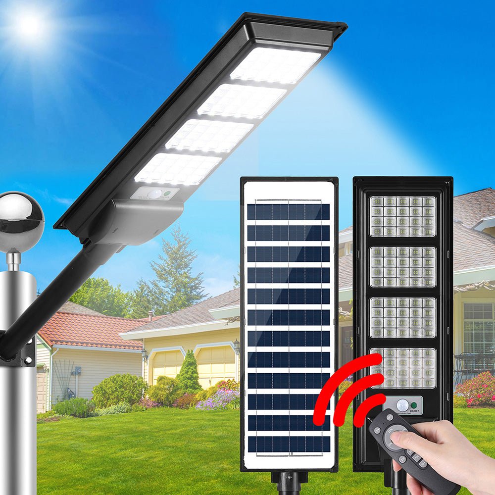 Leier 320 LED Solar Street Light Flood Motion Sensor Remote - Home & Garden > Garden Lights - Rivercity House & Home Co. (ABN 18 642 972 209) - Affordable Modern Furniture Australia