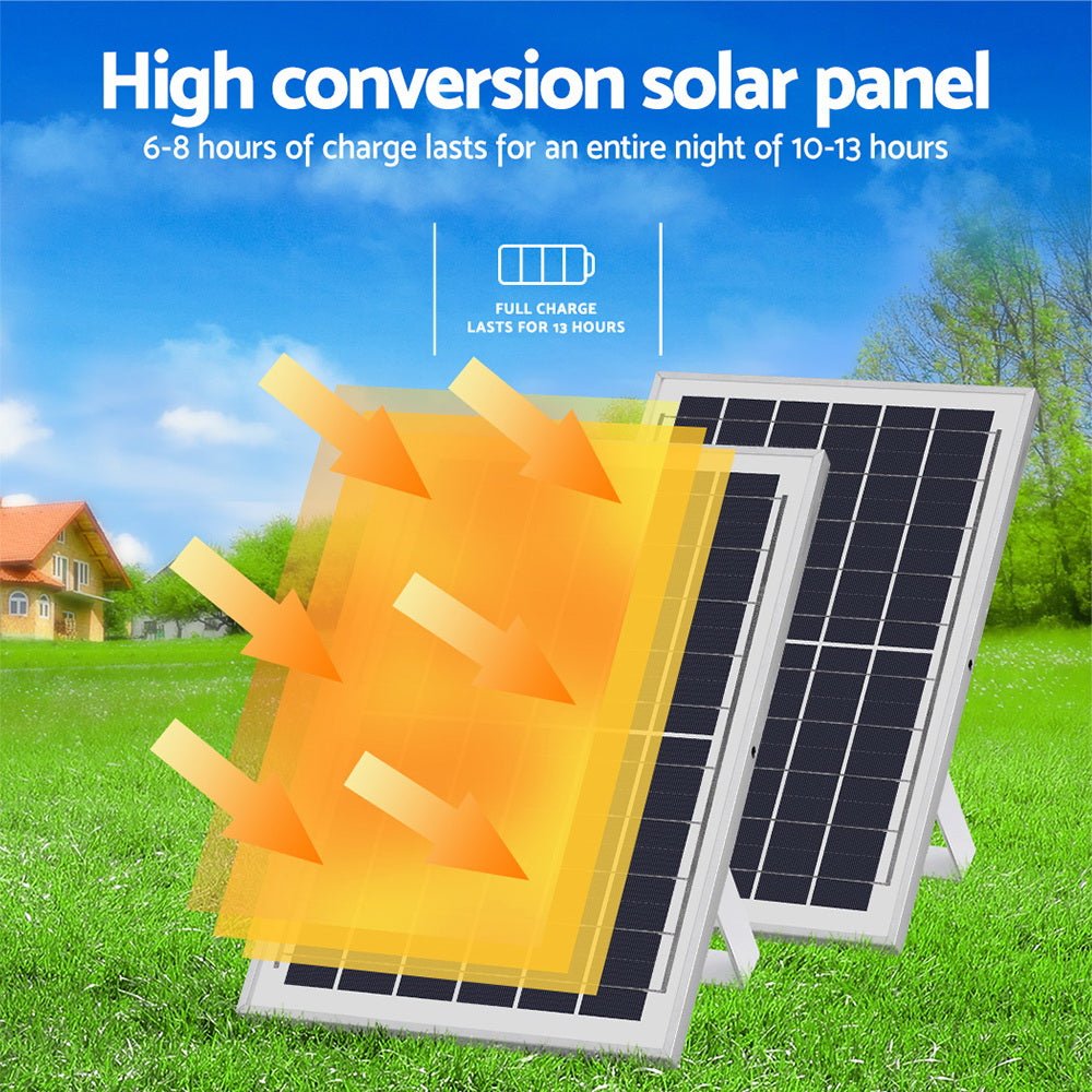 Leier 386 LED Solar Street Light Flood Motion Sensor Remote - Home & Garden > Garden Lights - Rivercity House & Home Co. (ABN 18 642 972 209) - Affordable Modern Furniture Australia