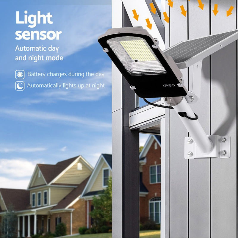 Leier 386 LED Solar Street Light Flood Motion Sensor Remote - Home & Garden > Garden Lights - Rivercity House & Home Co. (ABN 18 642 972 209) - Affordable Modern Furniture Australia