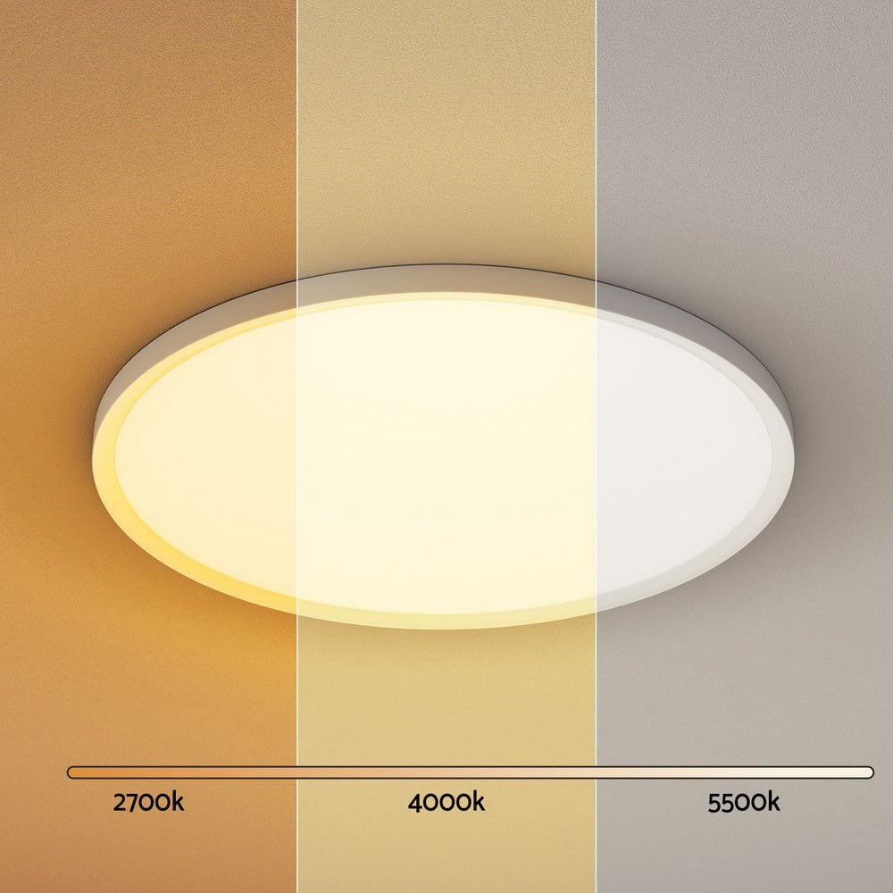Leier Ceiling Light LED Round 42W Ultra - THIN 5CM Oyster Lamp Modern Cool/Warm - Home & Garden > Lighting > Ceiling Lights - Rivercity House & Home Co. (ABN 18 642 972 209) - Affordable Modern Furniture Australia