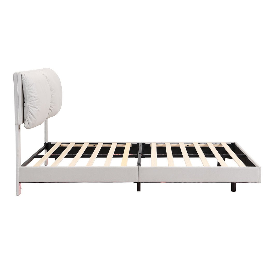 Levanta Queen Floating LED Bed Frame – White - Rivercity House & Home Co. (ABN 18 642 972 209) - Affordable Modern Furniture Australia