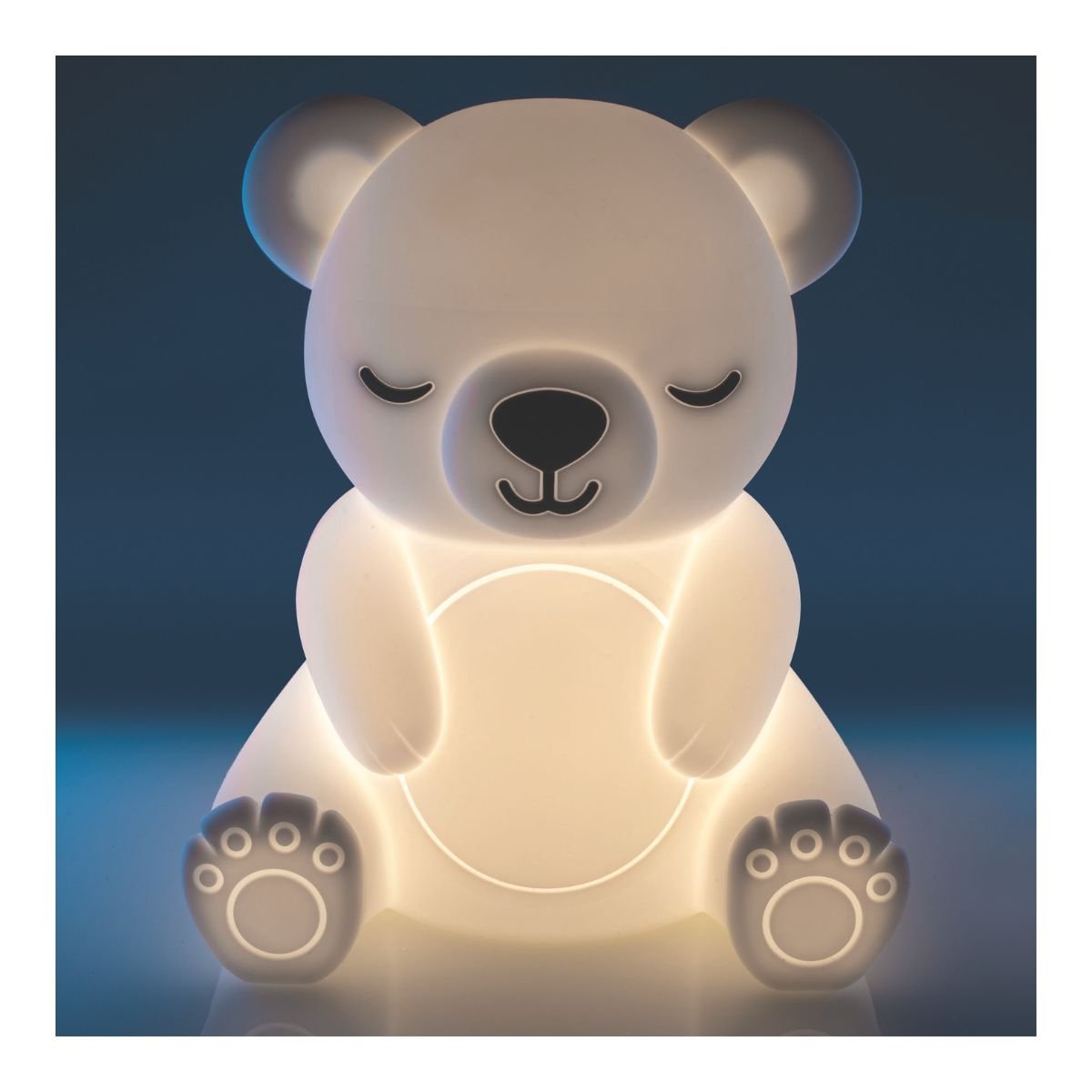 Lil' Dreamers Bear Soft Touch LED Light - White - Rivercity House & Home Co. (ABN 18 642 972 209) - Affordable Modern Furniture Australia