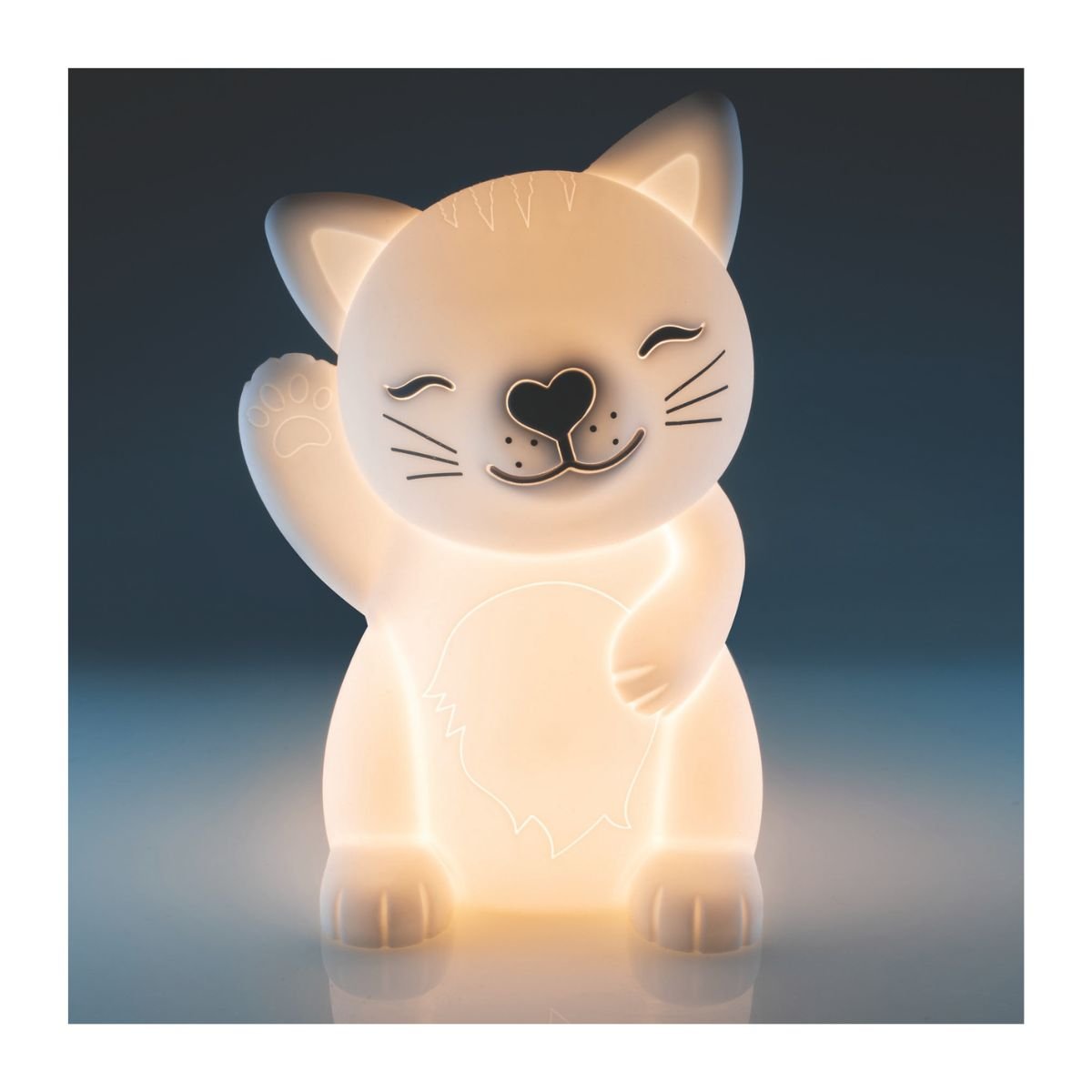 Lil' Dreamers Cat Soft Touch LED Light - White - Rivercity House & Home Co. (ABN 18 642 972 209) - Affordable Modern Furniture Australia