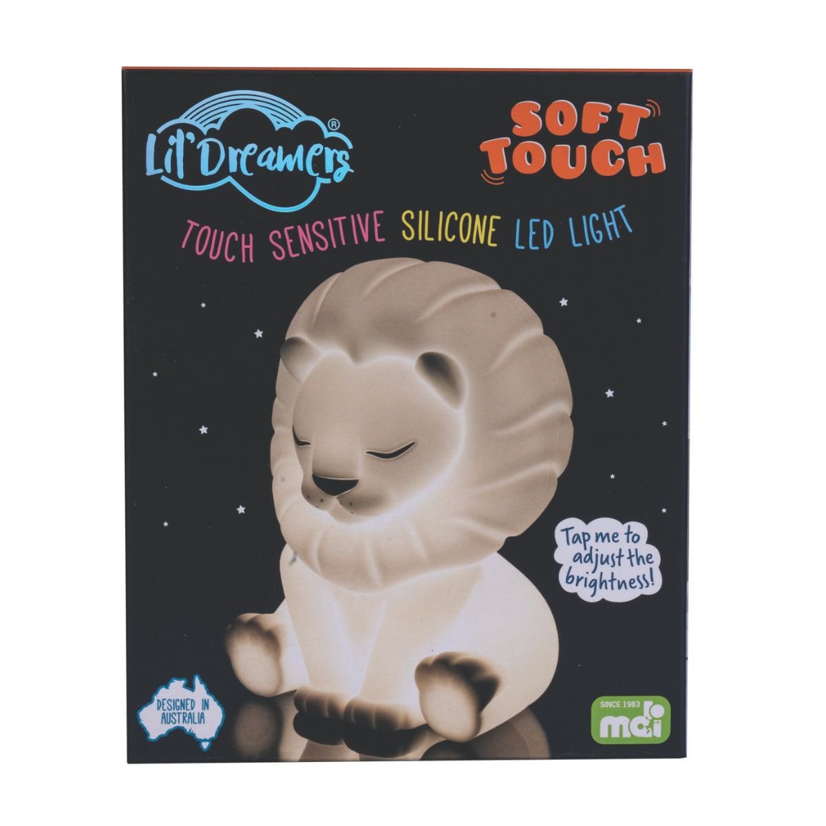 Lil' Dreamers Lion Soft Touch LED Light - White - Rivercity House & Home Co. (ABN 18 642 972 209) - Affordable Modern Furniture Australia