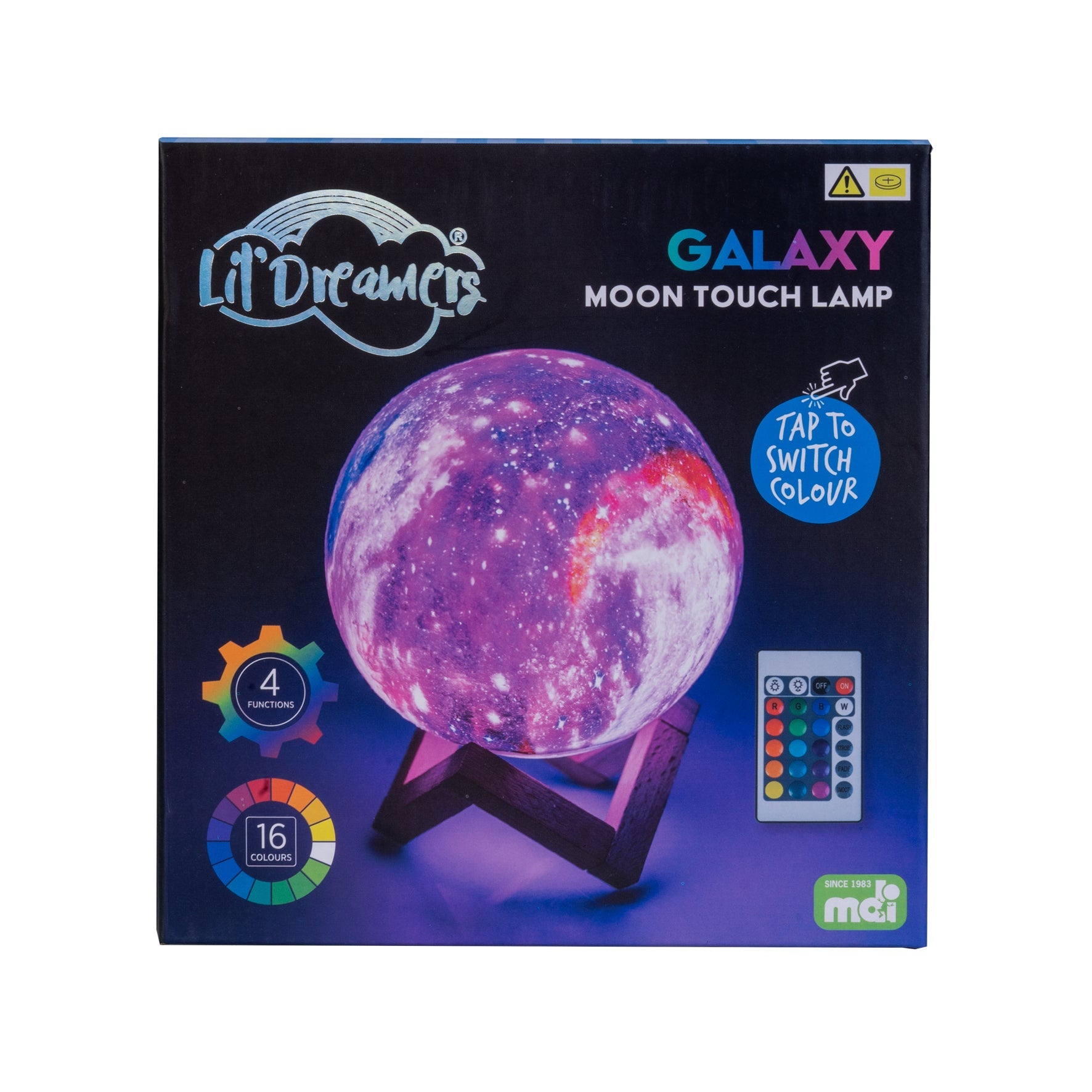 Lil' Dreamers Touch Lamp Galaxy Moon with 16 - Color Ambient Lighting - Multi - Color - Rivercity House & Home Co. (ABN 18 642 972 209) - Affordable Modern Furniture Australia