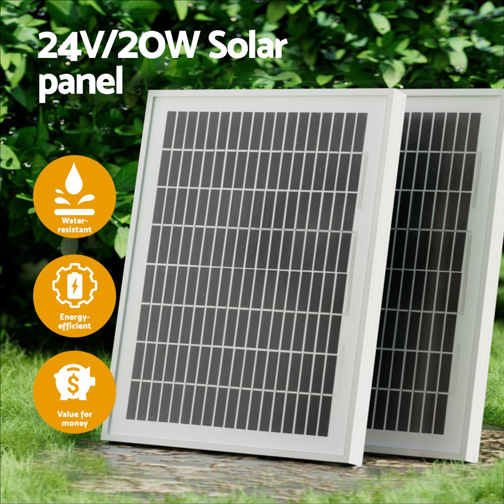 Lockmaster Dual Swing Gate Opener 20W Full Solar Power 600KG 10M - Home & Garden > Gate Openers - Rivercity House & Home Co. (ABN 18 642 972 209) - Affordable Modern Furniture Australia