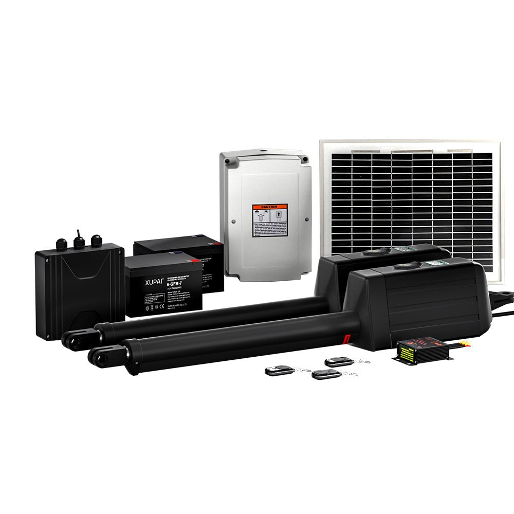 LockMaster Dual Swing Gate Opener Automatic Solar Power 10W 600KG 10M - Home & Garden > Gate Openers - Rivercity House & Home Co. (ABN 18 642 972 209) - Affordable Modern Furniture Australia