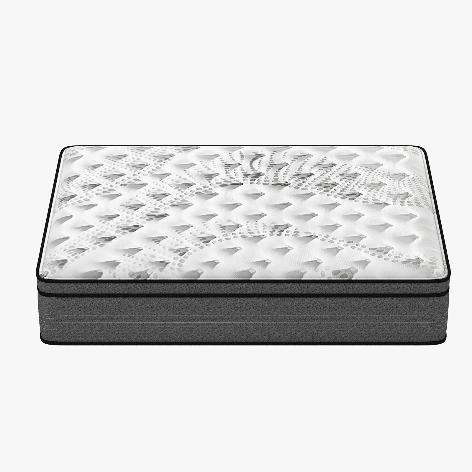 Luxopedic 32CM 5 - Zone Pocket Spring Euro Top Memory Foam Mattress Medium Firm - White Grey - Rivercity House & Home Co. (ABN 18 642 972 209) - Affordable Modern Furniture Australia