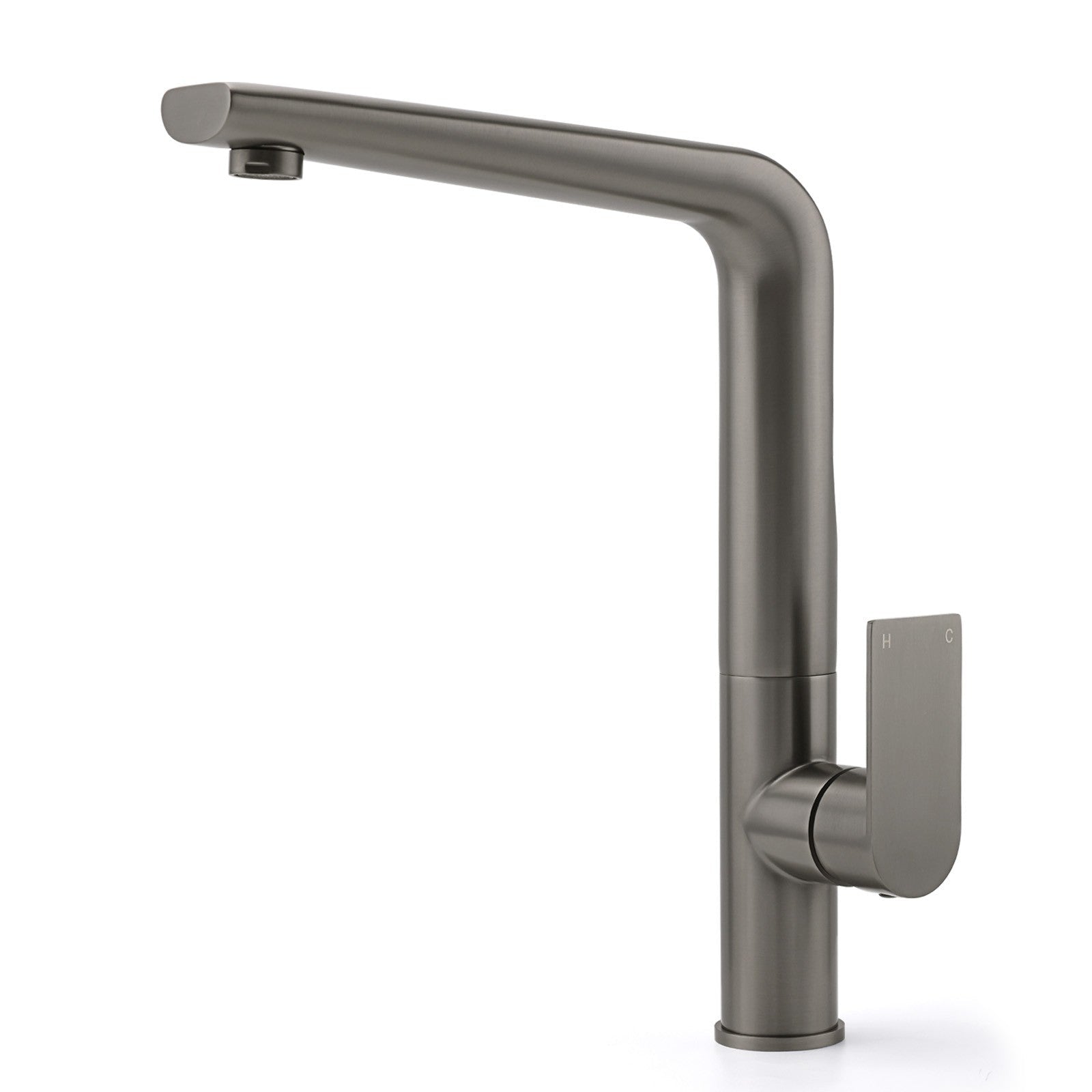 Luxury Gun Metal Round Kitchen Mixer Sink Tap Swivel Laundry Faucet Spout WELS - Furniture > Bathroom > Shower Heads & Screens - Rivercity House & Home Co. (ABN 18 642 972 209) - Affordable Modern Furniture Australia