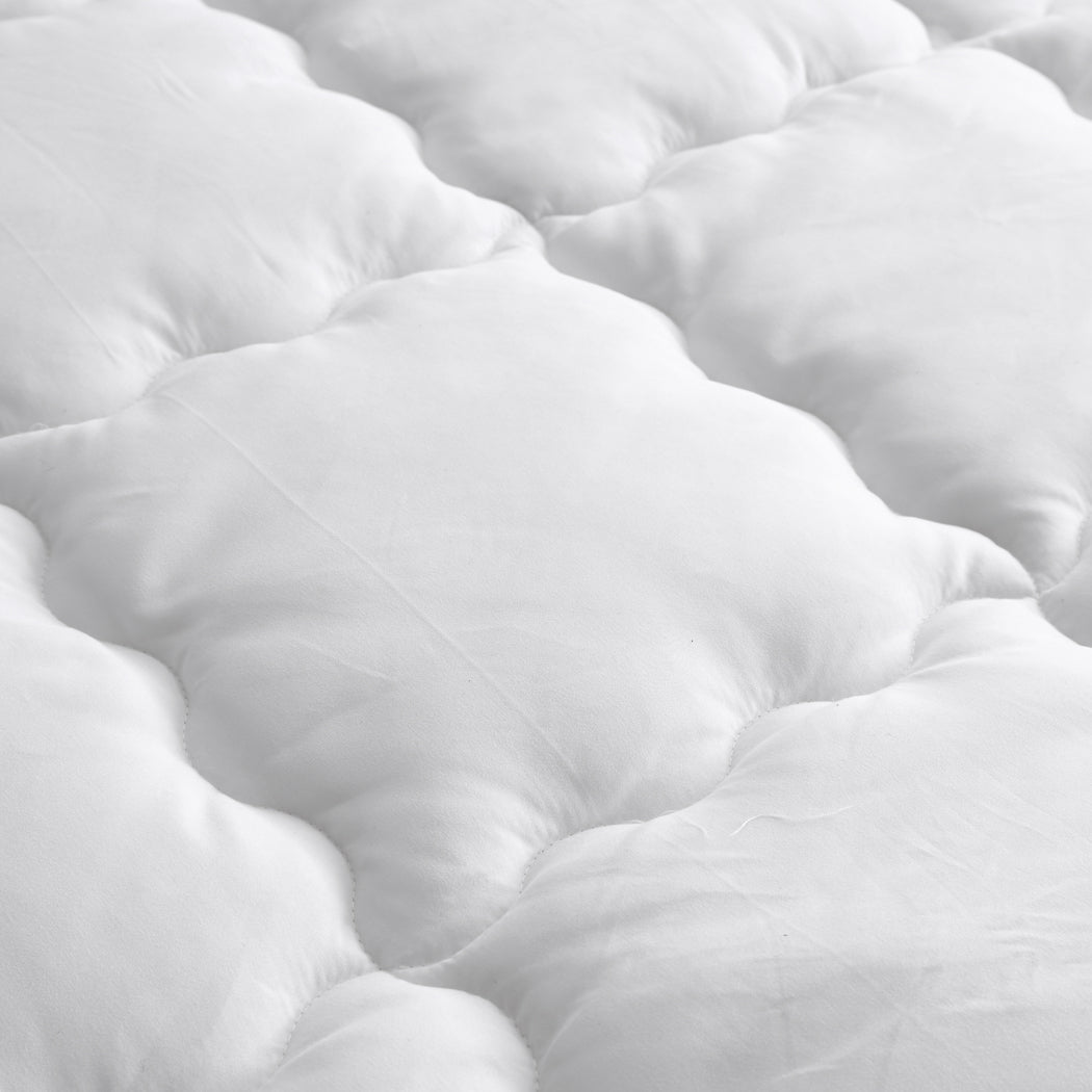 Luxury King Pillowtop Mattress Topper 4 - 5cm Thickness - White - Rivercity House & Home Co. (ABN 18 642 972 209) - Affordable Modern Furniture Australia