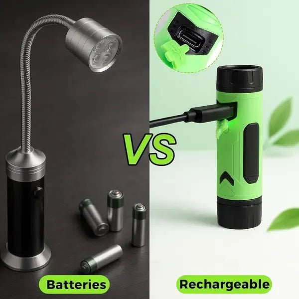 Magnetic LED Neck-Mounted BBQ Grill Light with Detachable Spotlights for Outdoor Cooking - Black and Green - Home & Garden > BBQ > BBQs & Accessories - Rivercity House & Home Co. (ABN 18 642 972 209) - Affordable Modern Furniture Australia