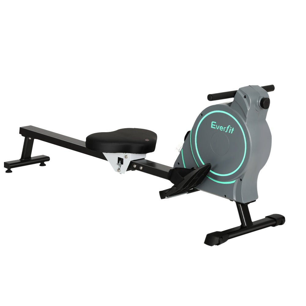 Magnetic Rowing Machine 16-Level Resistance with App - Black - Sports & Fitness > Exercise, Gym & Fitness > Exercise Bikes - Rivercity House & Home Co. (ABN 18 642 972 209) - Affordable Modern Furniture Australia