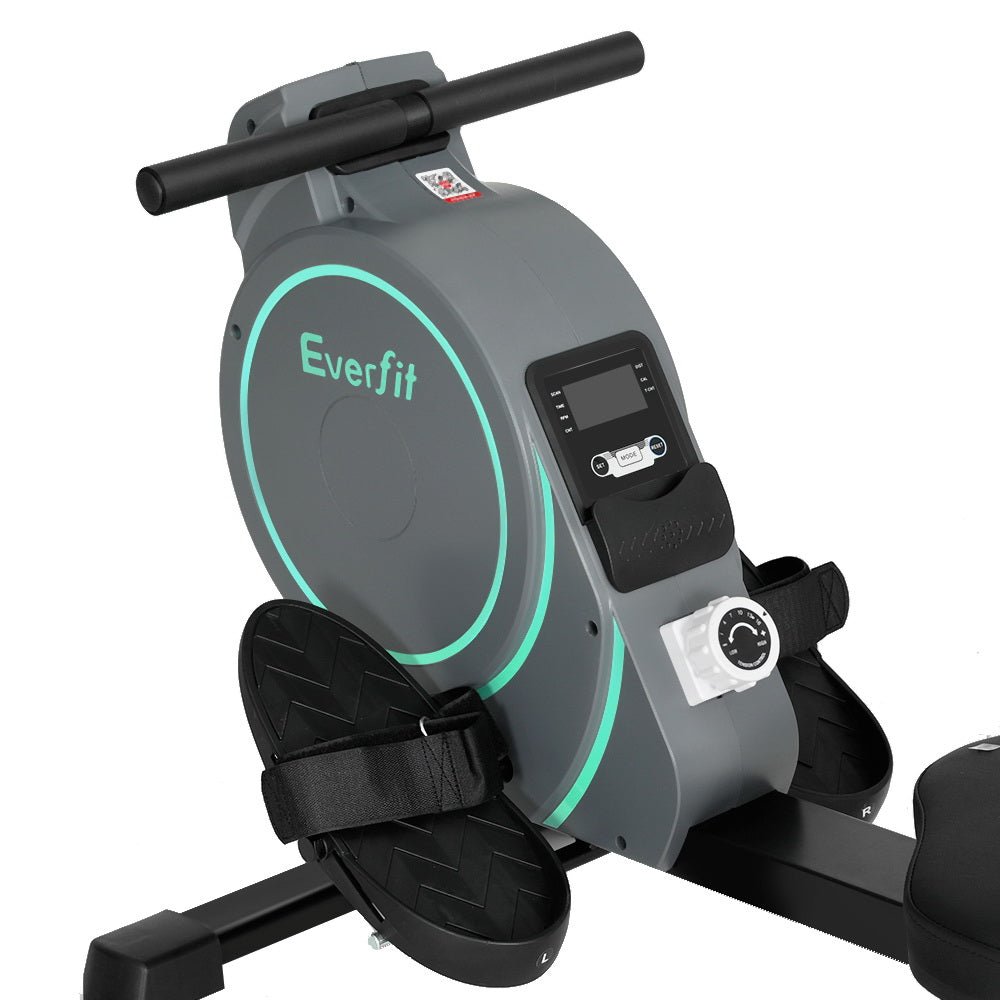 Magnetic Rowing Machine 16-Level Resistance with App - Black - Sports & Fitness > Exercise, Gym & Fitness > Exercise Bikes - Rivercity House & Home Co. (ABN 18 642 972 209) - Affordable Modern Furniture Australia