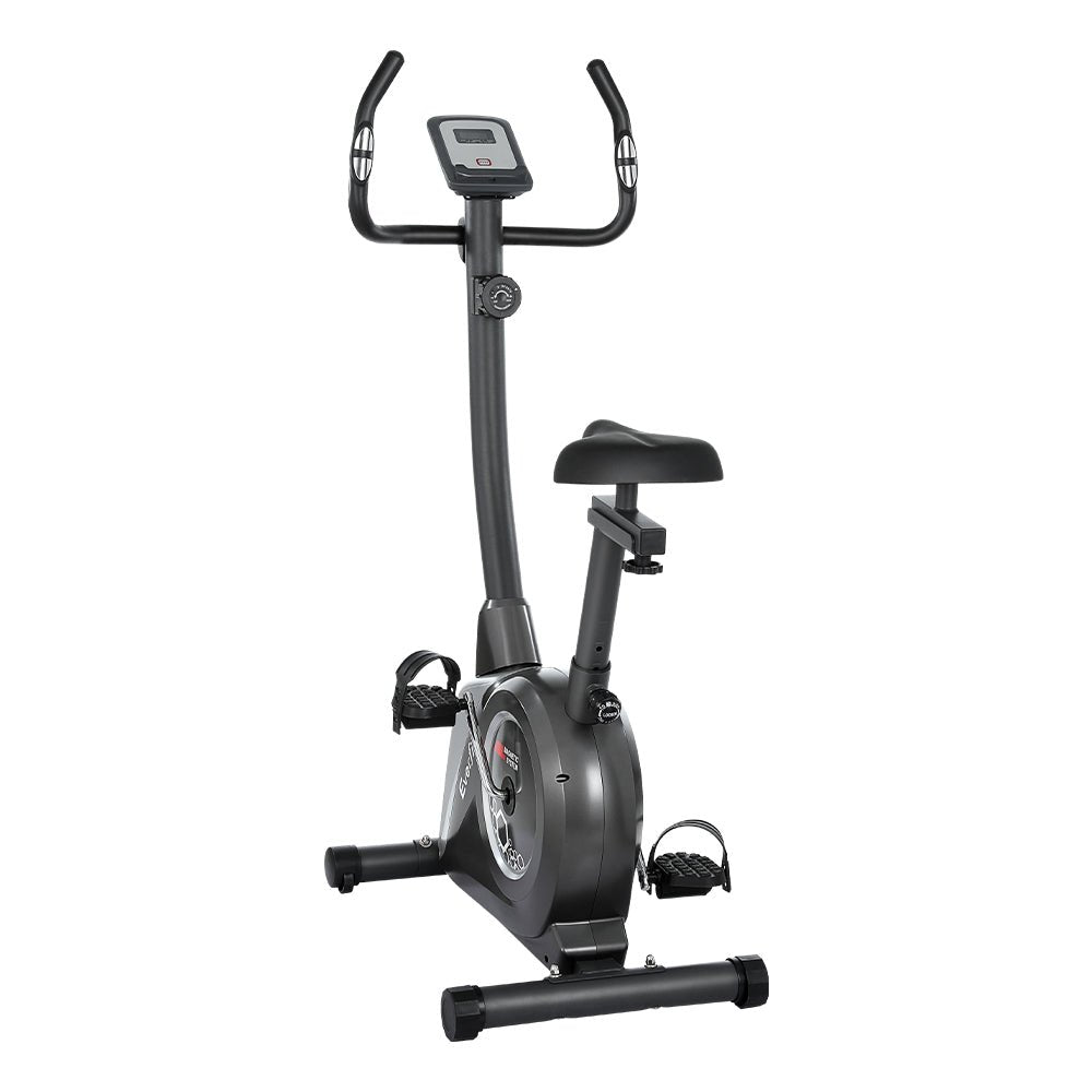 Magnetic Upright Exercise Bike with Cardio Fitness Features - Black - Sports & Fitness > Exercise, Gym & Fitness > Exercise Bikes - Rivercity House & Home Co. (ABN 18 642 972 209) - Affordable Modern Furniture Australia
