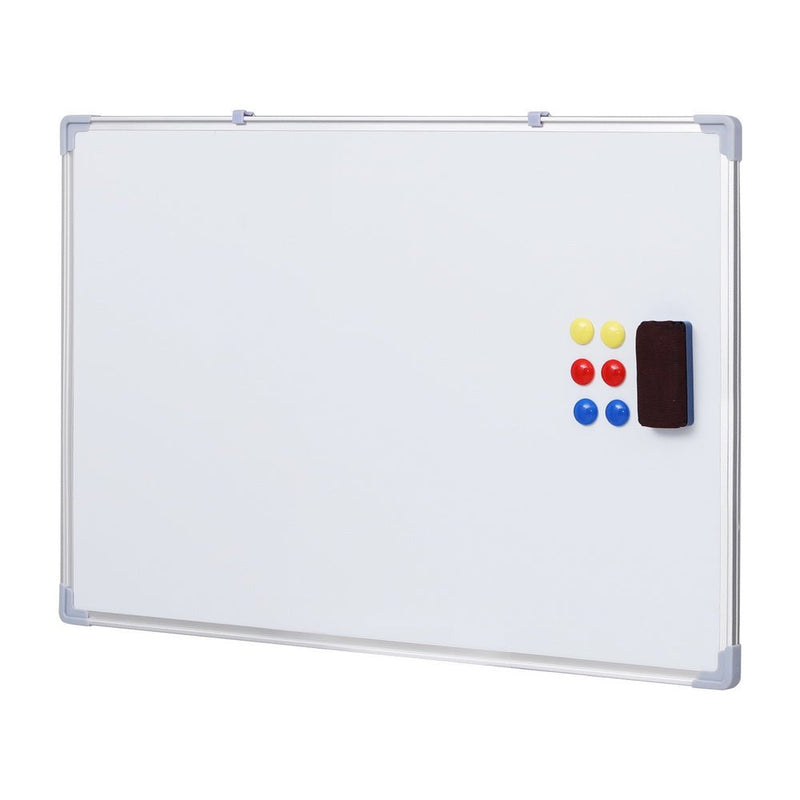 Magnetic Whiteboard 60x90cm Erase Board Marker Eraser Tray Home Office School - Home & Garden > Home & Garden Others - Rivercity House & Home Co. (ABN 18 642 972 209) - Affordable Modern Furniture Australia