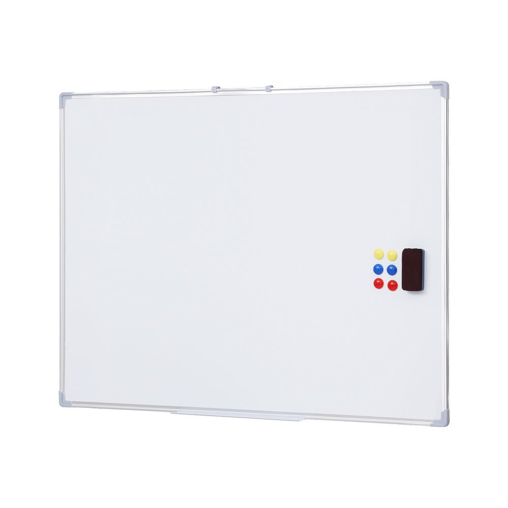 Magnetic Whiteboard 90x120cm Erase Board Marker Eraser Tray Home Office School - Home & Garden > Home & Garden Others - Rivercity House & Home Co. (ABN 18 642 972 209) - Affordable Modern Furniture Australia