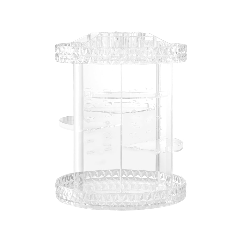 Makeup Case Acrylic Rotating Cosmetic Organizer Storage Display Holder - Health & Beauty > Cosmetic Storage - Rivercity House & Home Co. (ABN 18 642 972 209) - Affordable Modern Furniture Australia