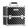 Large Portable Makeup Case Beauty Organiser Bag - Diamond Black