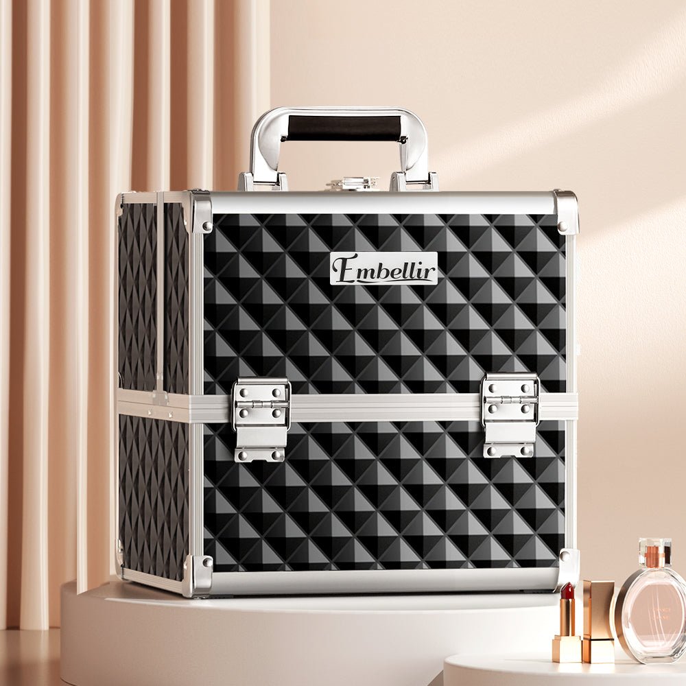 Makeup Case Beauty Organiser Bag Travel Large Cosmetic Storage Portable - Health & Beauty > Cosmetic Storage > Cosmetic & Toiletry Bags - Rivercity House & Home Co. (ABN 18 642 972 209) - Affordable Modern Furniture Australia