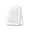 35x45cm LED Makeup Mirror with 5x Magnification and 360° Rotation - White