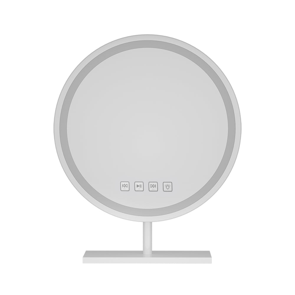 Makeup Mirror 40x40cm Hollywood Vanity with LED Light Tabletop Round - Home & Garden > Decor > Mirrors - Rivercity House & Home Co. (ABN 18 642 972 209) - Affordable Modern Furniture Australia