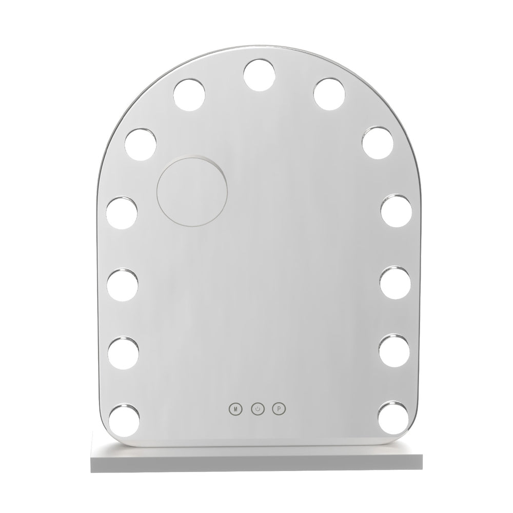 Makeup Mirror 40x50cm Dressing Vanity LED Bulb Light with 5x Magnification White Arch - Health & Beauty > Makeup > Makeup Mirrors - Rivercity House & Home Co. (ABN 18 642 972 209) - Affordable Modern Furniture Australia